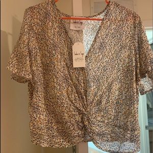 Sadie & Sage Twist Hem Top